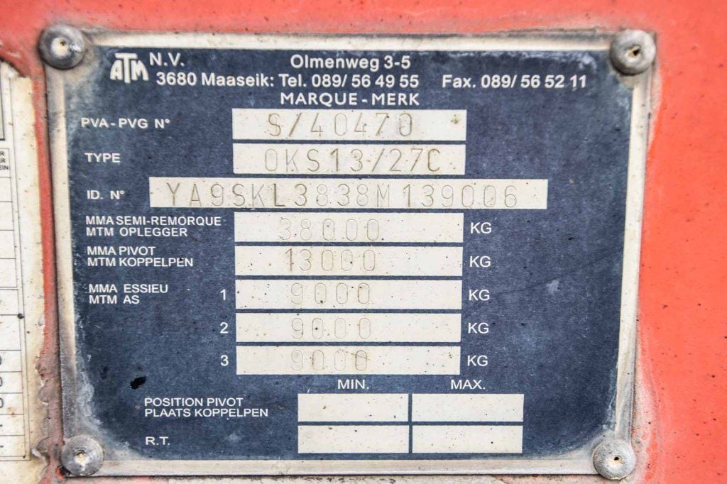 ATM ATM OKS 13/27C -28M3 + STEEL+HYDR.DOOR 2008 E56313 ATM ATM OKS 13/27C -28M3 + STEEL+HYDR.DOOR 2008 1 image 8