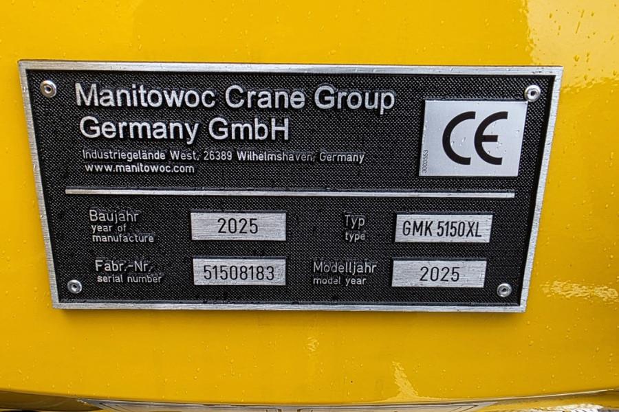 Grove GMK5150XL Available For Rent, Dutch Registration, 2025 GROVE - GMK5150XL - 64101 GMK5150XL Available For Rent, Dutch...