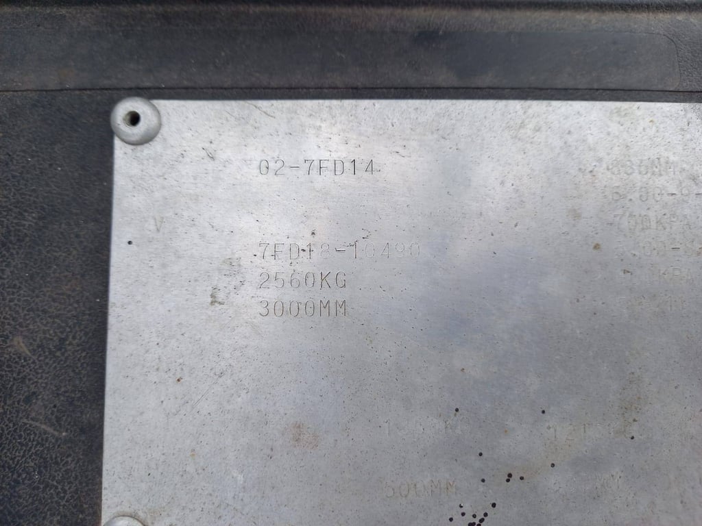 Forklift Toyota 02-7FD14 Diesel 1400kg 3.0m 02-7FD14 1 Forklift image 6