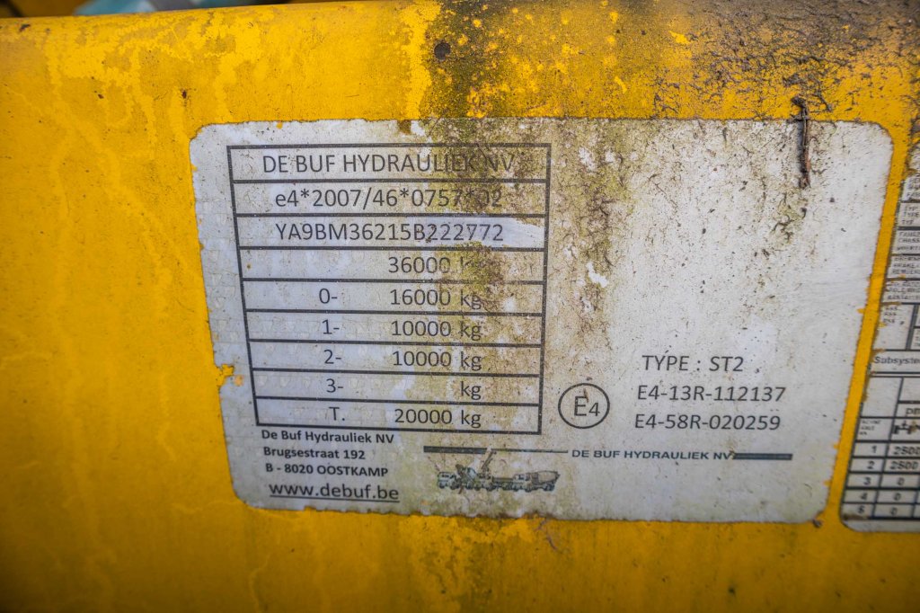 DE BUF BETON MIXER/MISCHER/MALAXEUR12M³ 2015 E62595 De Buf BETON MIXER/MISCHER/MALAXEUR12M³ 2015 1 image 14