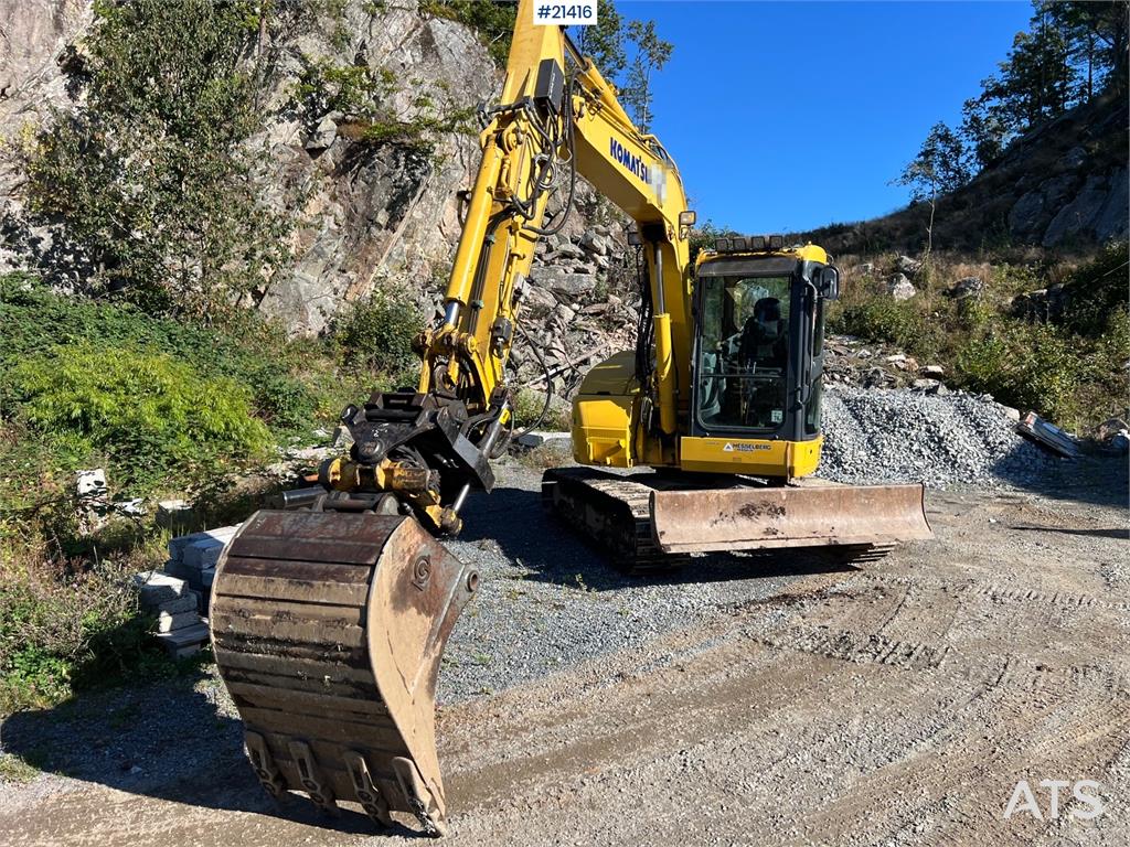 Komatsu PC78us Excavator w/ Rototilt, sanding bucket, narr 2015 21416 PC78us Excavator w/ Rototilt, sanding bucket, narr 2...