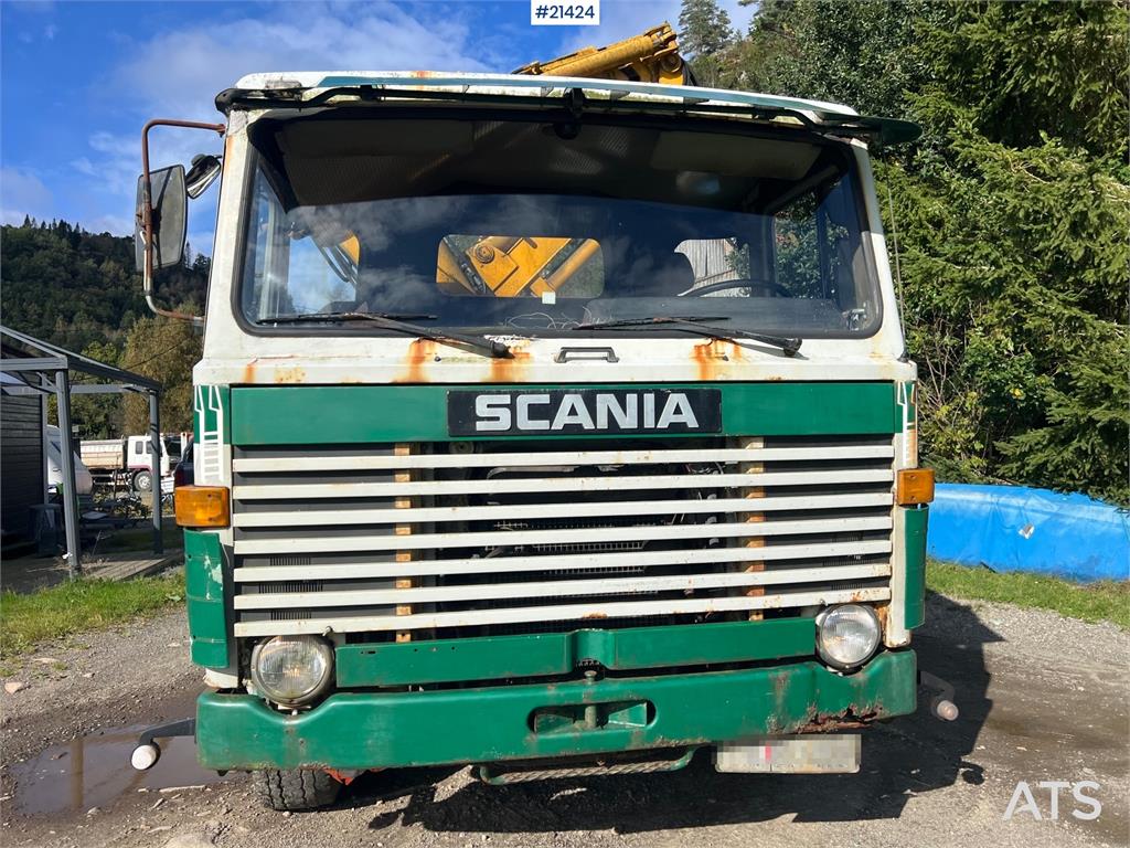 Scania LB 81 6x2 Crane truck w/ 10t/m crane and tipper Re 1978 21424 LB 81 6x2 Crane truck w/ 10t/m crane and tipper Re 19...