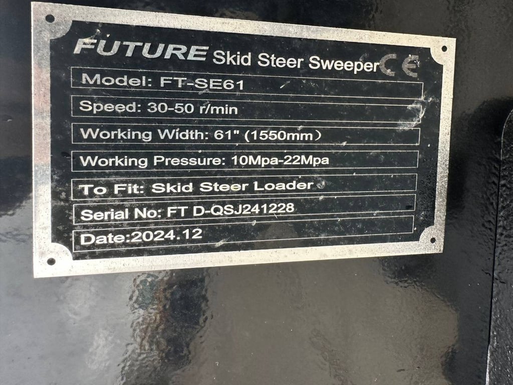 Brush Future FT-SE61 2024 New for Skid Steer Loader 2024 future FT-SE61 2024 0 image 7