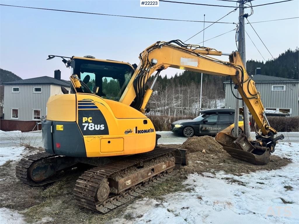 Komatsu PC78US-8 with Rototilt – 3 buckets – 5300 hours! 2011 22223 PC78US-8 with Rototilt – 3 buckets – 5300 hours! 2011 ...