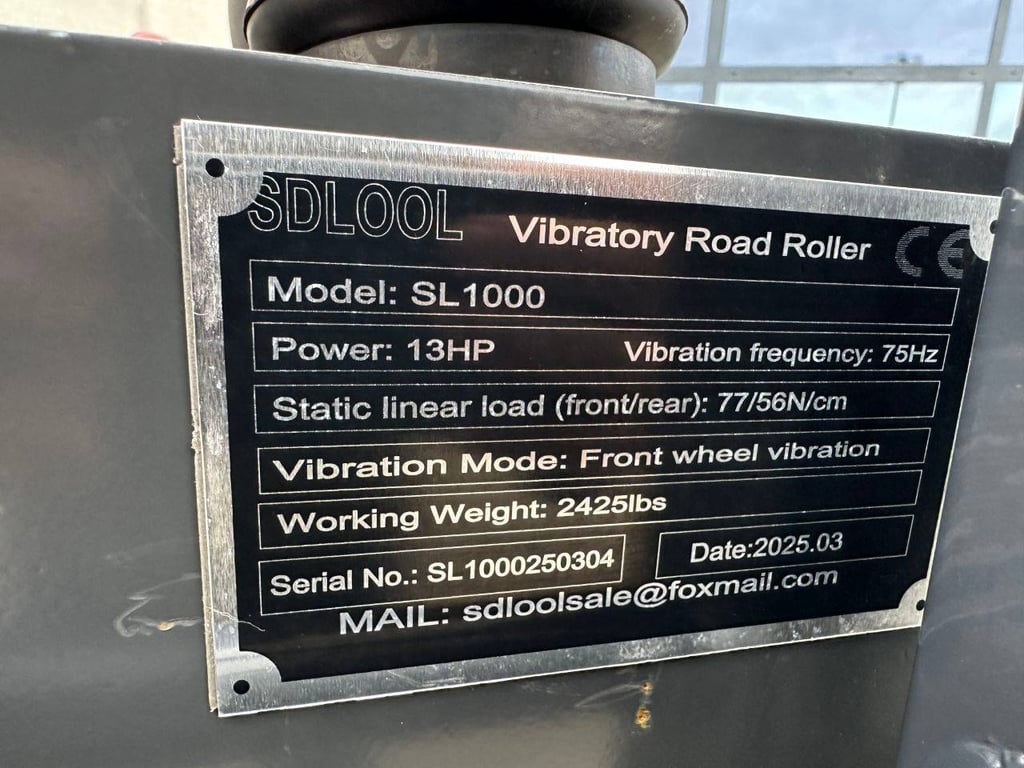 Tandem Roller SDLOOL SL-1000 Petrol 2025 New 2025 SDLOOL SL-1000 2025 0 image 9