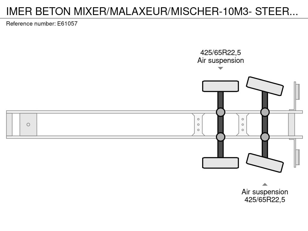 IMER BETON MIXER/MALAXEUR/MISCHER-10M3- STEERING AXLE 2017 E61057 Imer BETON MIXER/MALAXEUR/MISCHER-10M3- STEERING AXLE 20...