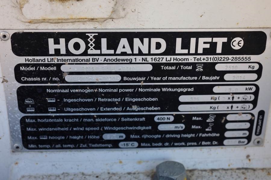 Holland Lift Ecostar HL-9710 Electric, 12m Working Height, 325k 2014 HOLLAND LIFT - Ecostar HL-9710 - 63513 Holland lift E...