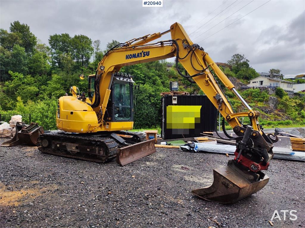 Komatsu PC78US-10 excavator with rototilt and 3 buckets. W 2017 20940 PC78US-10 excavator with rototilt and 3 buckets. W 2...