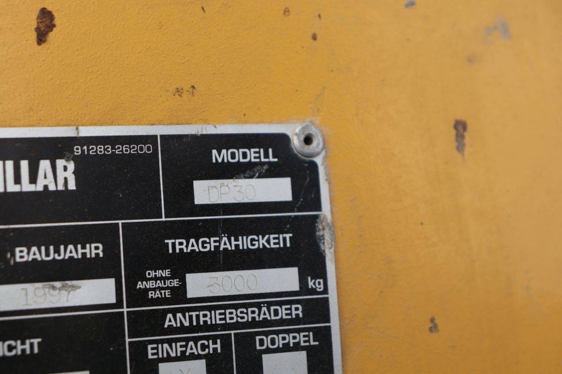 Forklift Caterpillar DP30 Diesel 3000kg 5.0m 1997 1997 DP30 1997 1 Forklift image 14