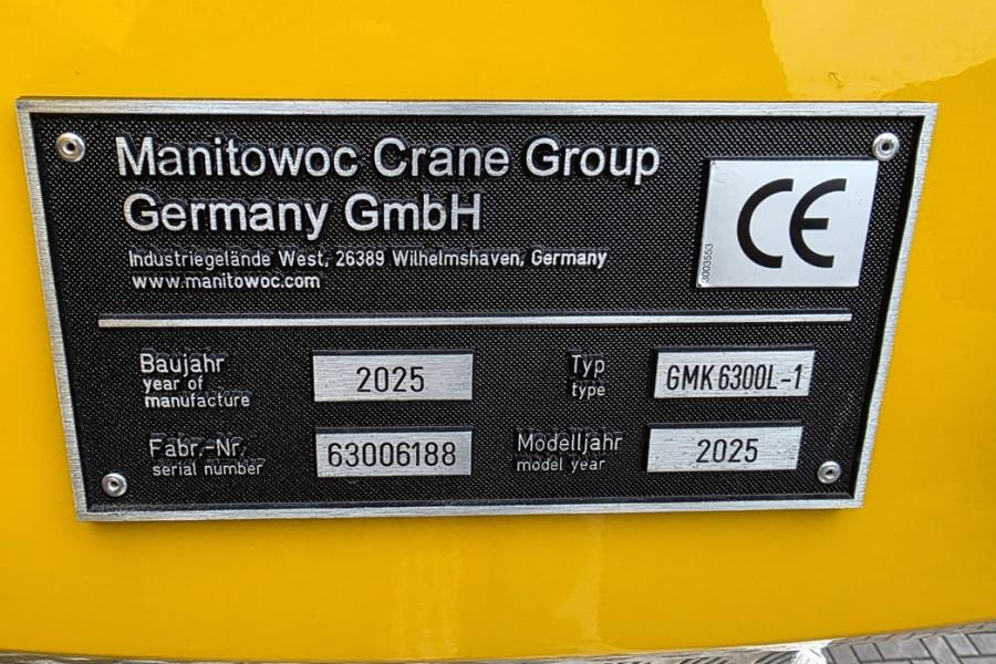 Grove GMK6300L-1 Available For Rent, Dutch Registration, 2025 GROVE - GMK6300L-1 - 64099 GMK6300L-1 Available For Rent, Du...