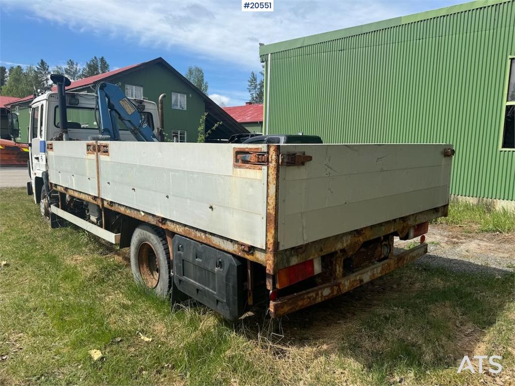 Volvo FL4 Flatbed Truck with HMF Crane – Sold as a Repai 1987 20551 FL4 Flatbed Truck with HMF Crane – Sold as a Repai 198...