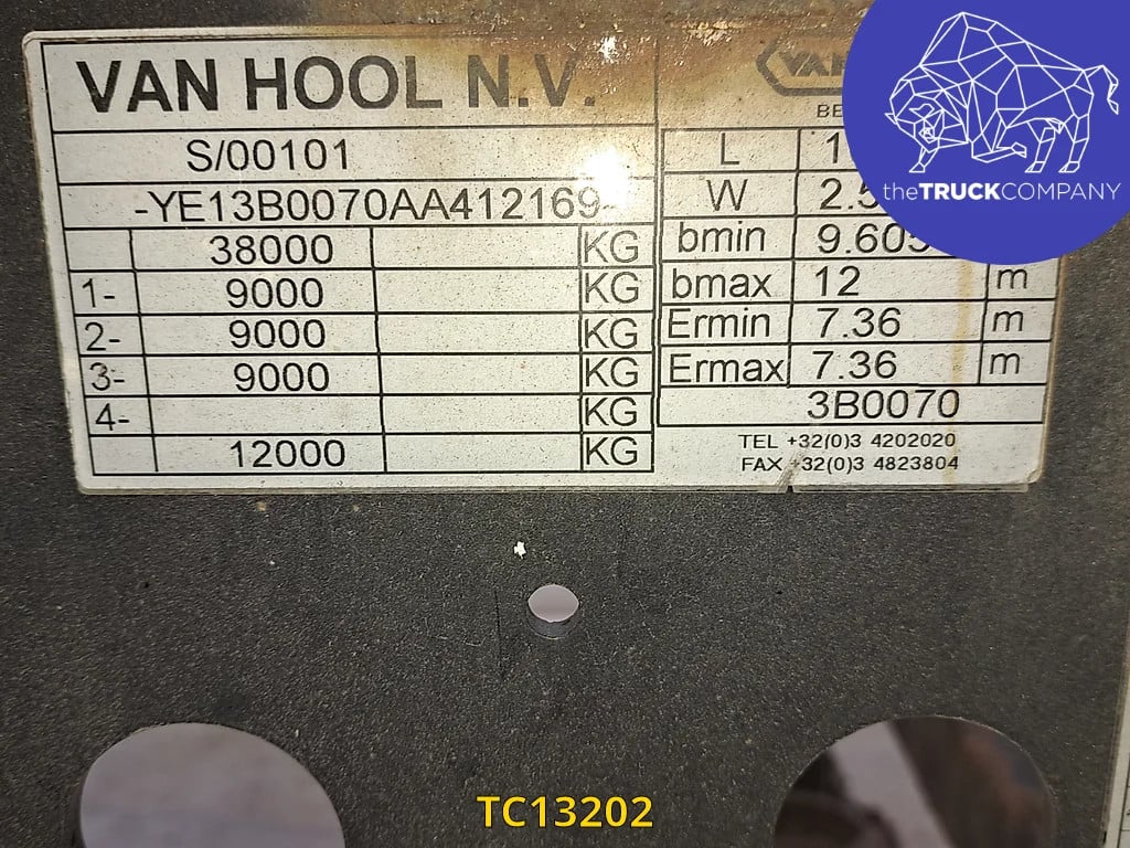 Vanhool Container Transport 2008 TC13202 Van Hool 2008 1 image 8
