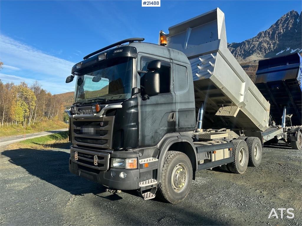 Scania G480 6x4 snow rigged tipper truck w/ two sets of t 2011 21488 G480 6x4 snow rigged tipper truck w/ two sets of t 20...