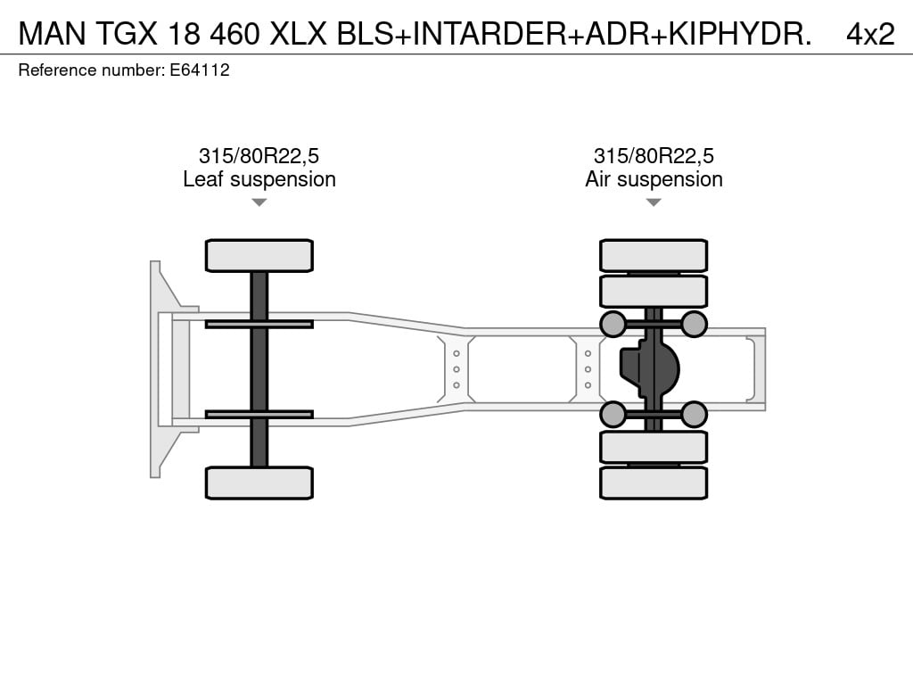 MAN TGX 18 460 XLX BLS+INTARDER+ADR+KIPHYDR. 2017 E64112 TGX 18 460 XLX BLS+INTARDER+ADR+KIPHYDR. 2017 1 image 7