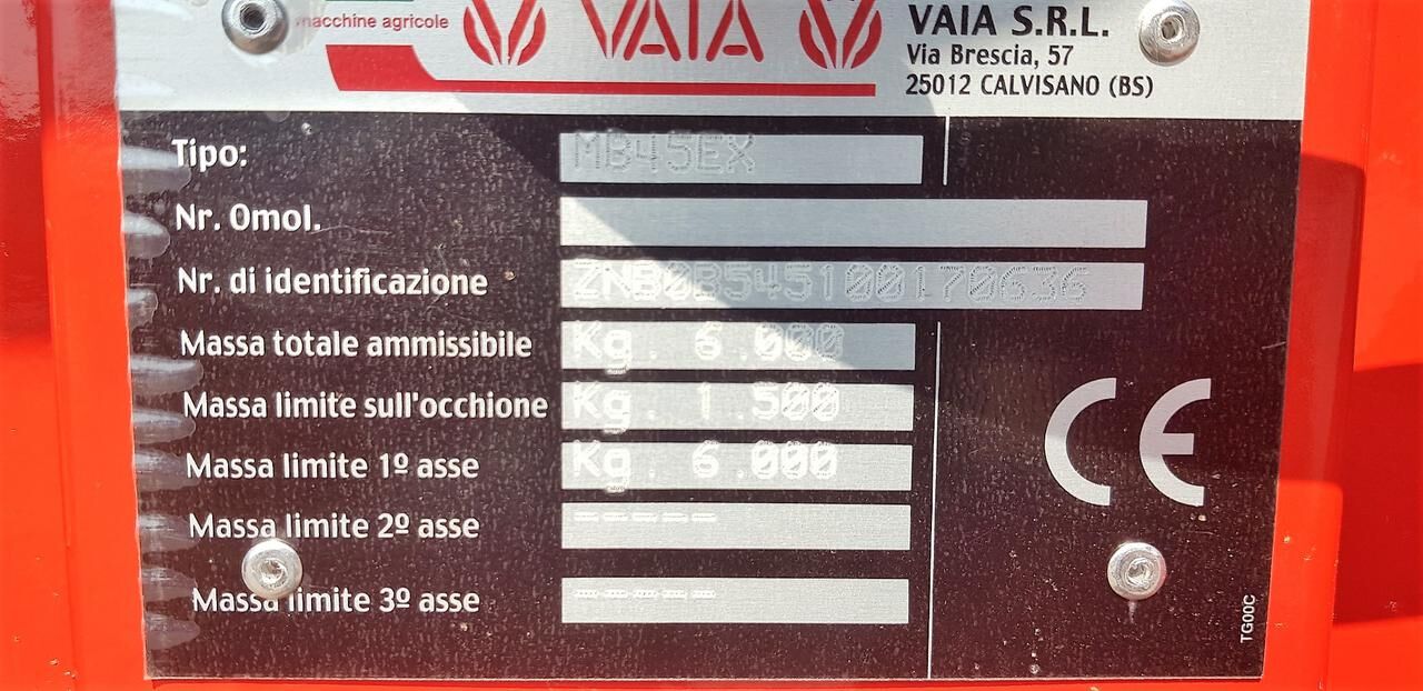 Vaia MB 45 Water tank 2017 7174 Vaia MB 45 Water tank 2017 0 image 8