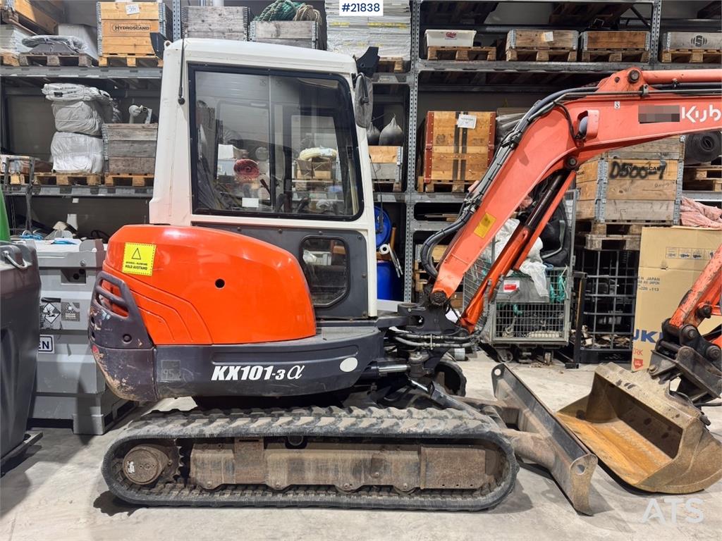 Kubota KX101-3 Mini Excavator w/ Bucket and Grab 2005 21838 KX101-3 Mini Excavator w/ Bucket and Grab 2005 1 image 8