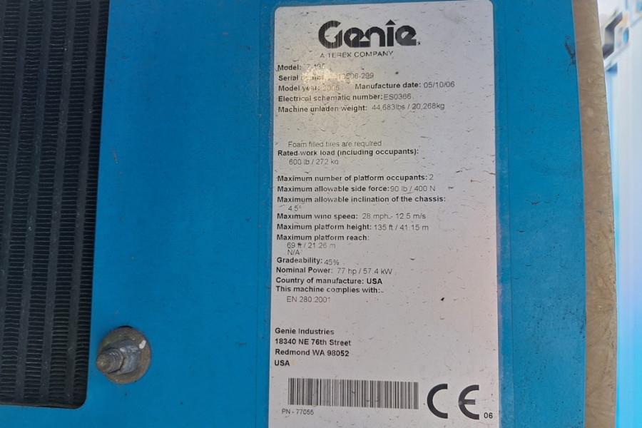 Genie Z135/70 Diesel, 4x4x4 Drive, 43m Lifting Height, 2 2006 GENIE - Z135/70 - 90348 Z135/70 Diesel, 4x4x4 Drive, 43m Lif...