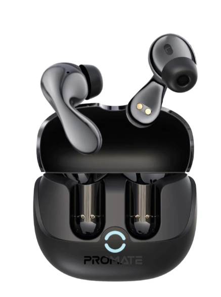 Promate High-Definition Hybrid ANC TWS Earbuds with IntelliTouch