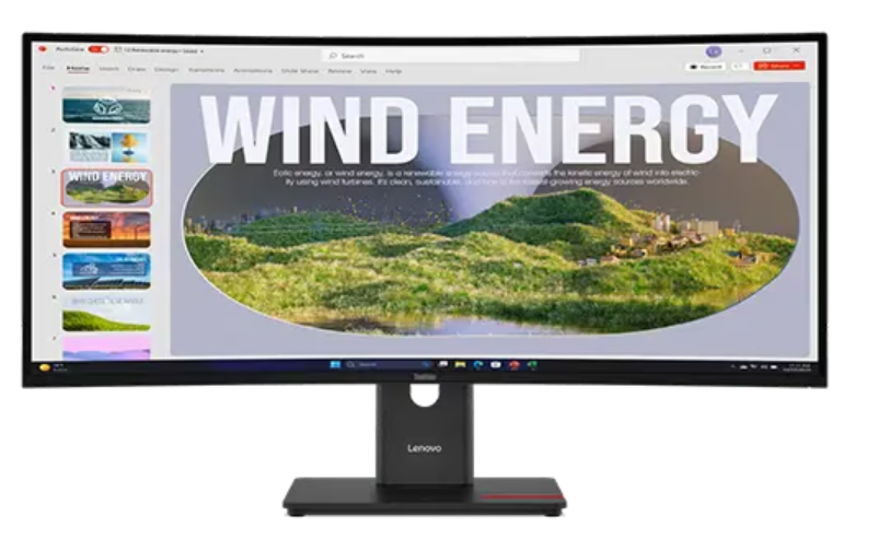 Lenovo ThinkVision T34WD-40 34"Ultrawide QHD Curved Monitor