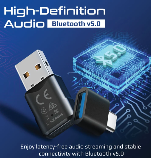 Promate MultiPoint Pairing Bluetooth v5.0 Audio Adapter alternate view