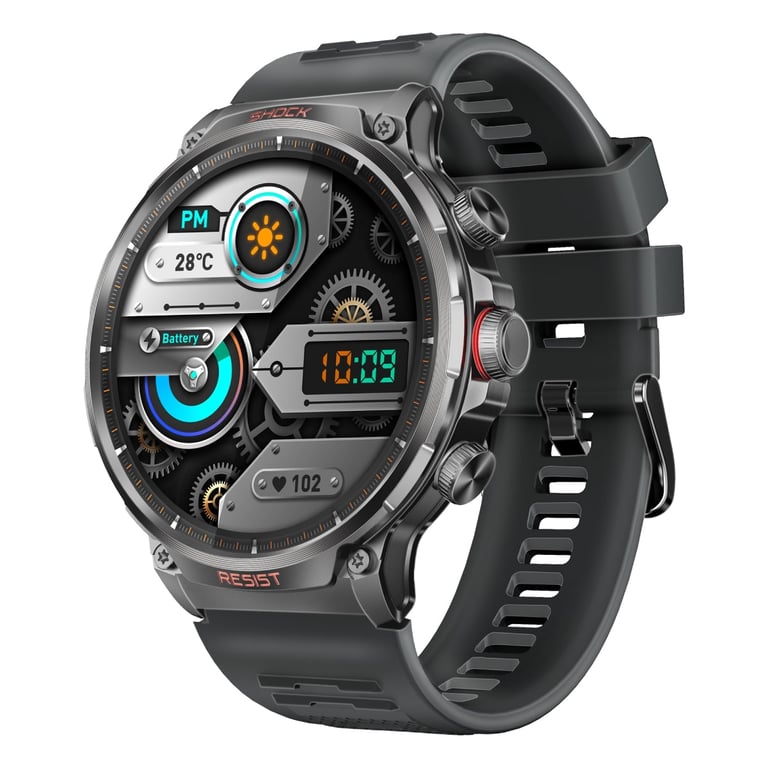 Promate Tough-Built Fitness Tracker Smartwatch with BT Calling