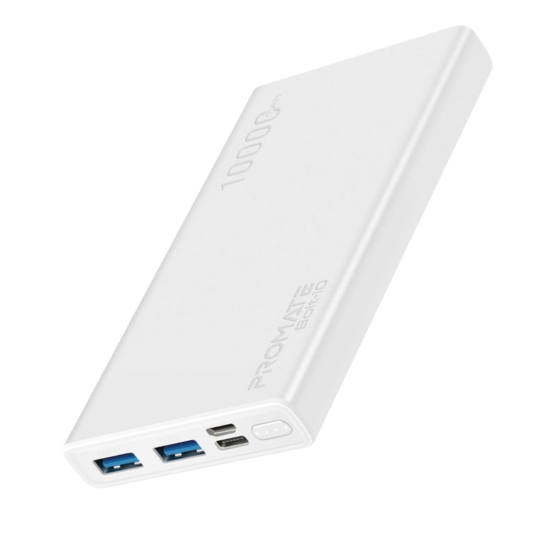 Promate Compact Smart Charging Power Bank with Dual USB Output