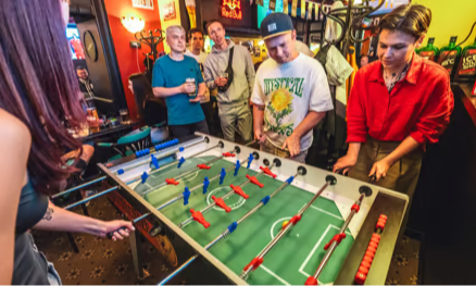 Event poster: Open foosball tournament, Monster DYP / Harats Kralja Petra