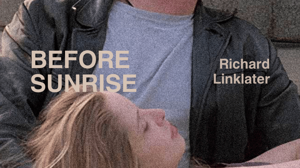 Plakat događaja: Prikazivanje "BEFORE SUNRISE" sa predavanjem i diskusijom (u originalu sa ruskim titlovima)
