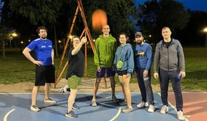 Баскетбол в парке Ушче