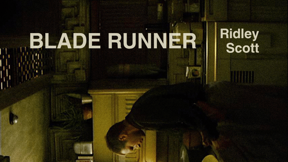 Event poster: Screening of 'BLADE RUNNER' with a lecture and discussion (in the original language with Russian subtitles)