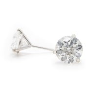 14K White Gold Studs Collection