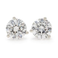 14K White Gold Studs Collection