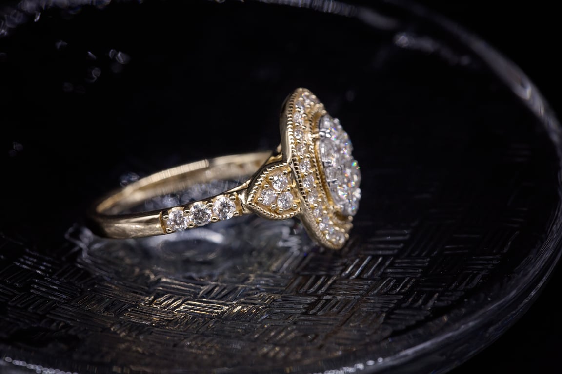 Moissanite Halo Engagement Rings