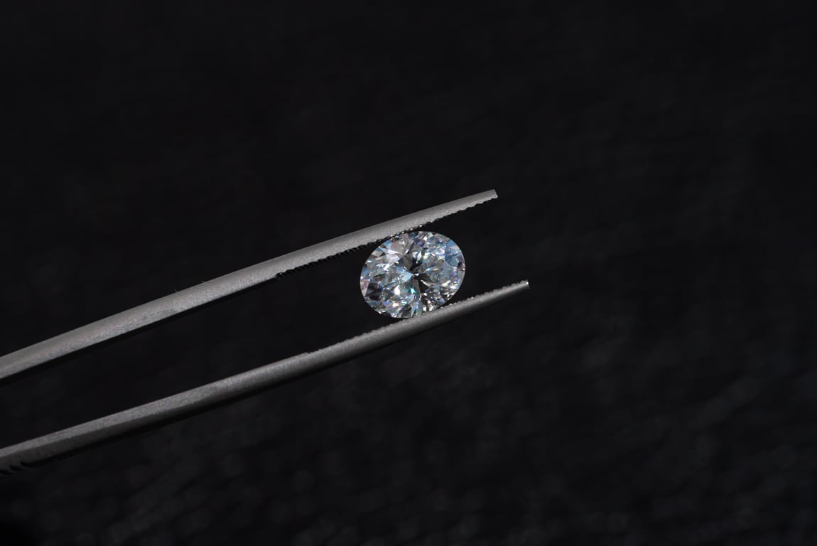 Oval lab diamonds