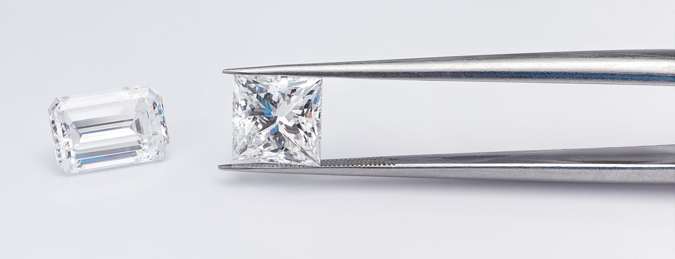 Princess cut Lab Diamonds