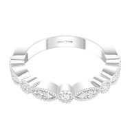 14K White Gold Stackables ct Band