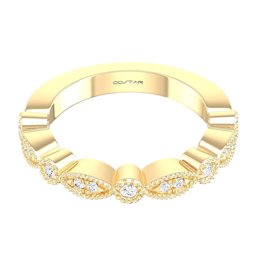 14K Yellow Gold Stackables ct Band