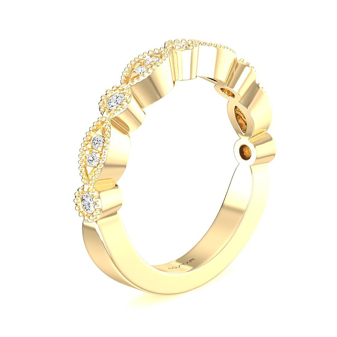 14K Yellow Gold Stackables ct Band