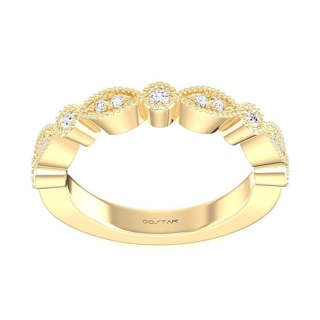 14K Yellow Gold Stackables ct Band