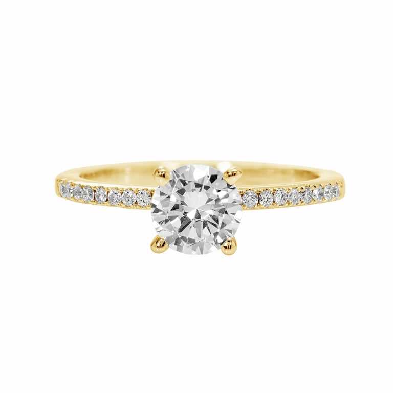 Sophia Yellow Gold Engagement Ring Design