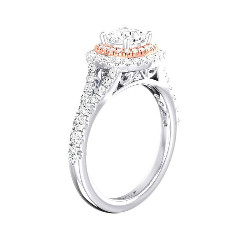 Abriella Two Tone Engagement Ring Design