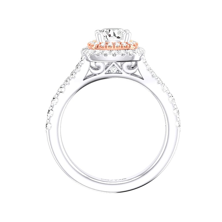 Abriella Two Tone Engagement Ring Design