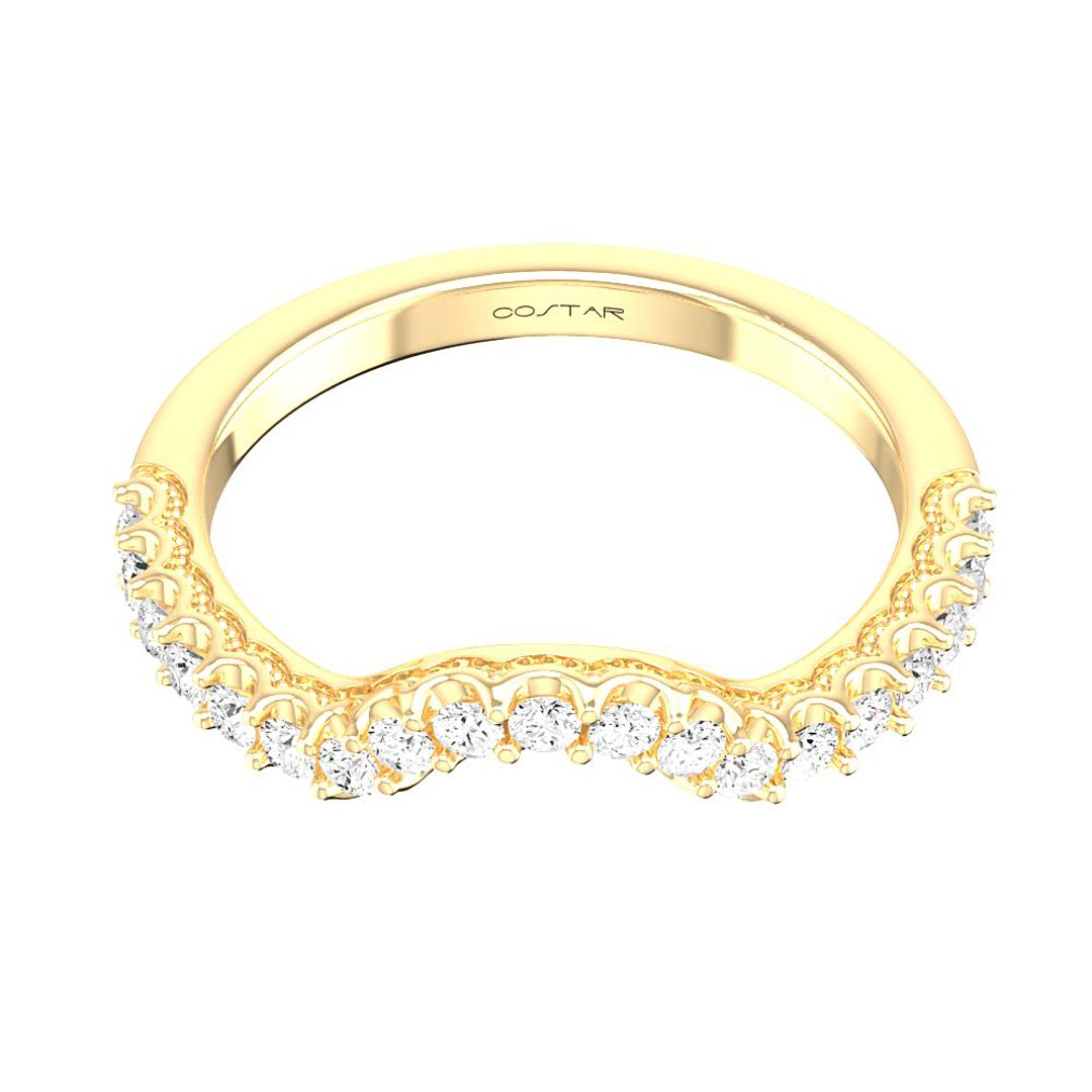 14K Yellow Gold Halo 2.00ct Engagement Ring