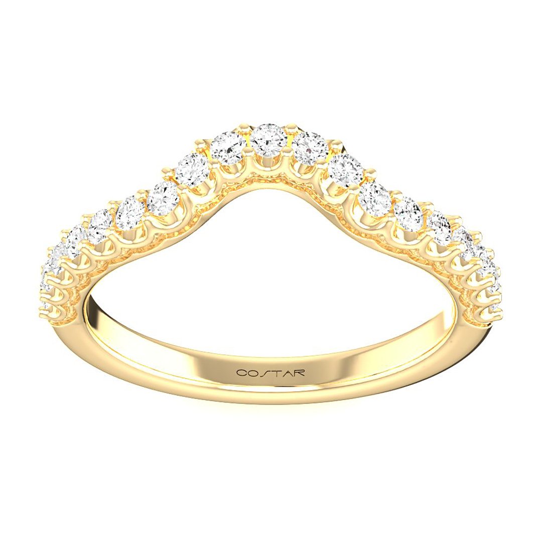 14K Yellow Gold Halo 2.00ct Engagement Ring