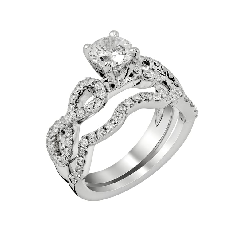 Annette Infinity White Gold Engagement Ring Design