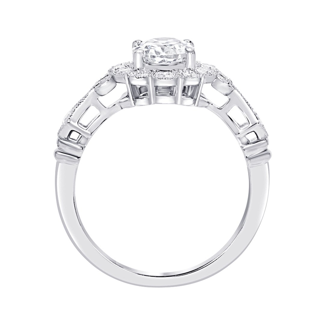 14K White Gold  1.00ct 