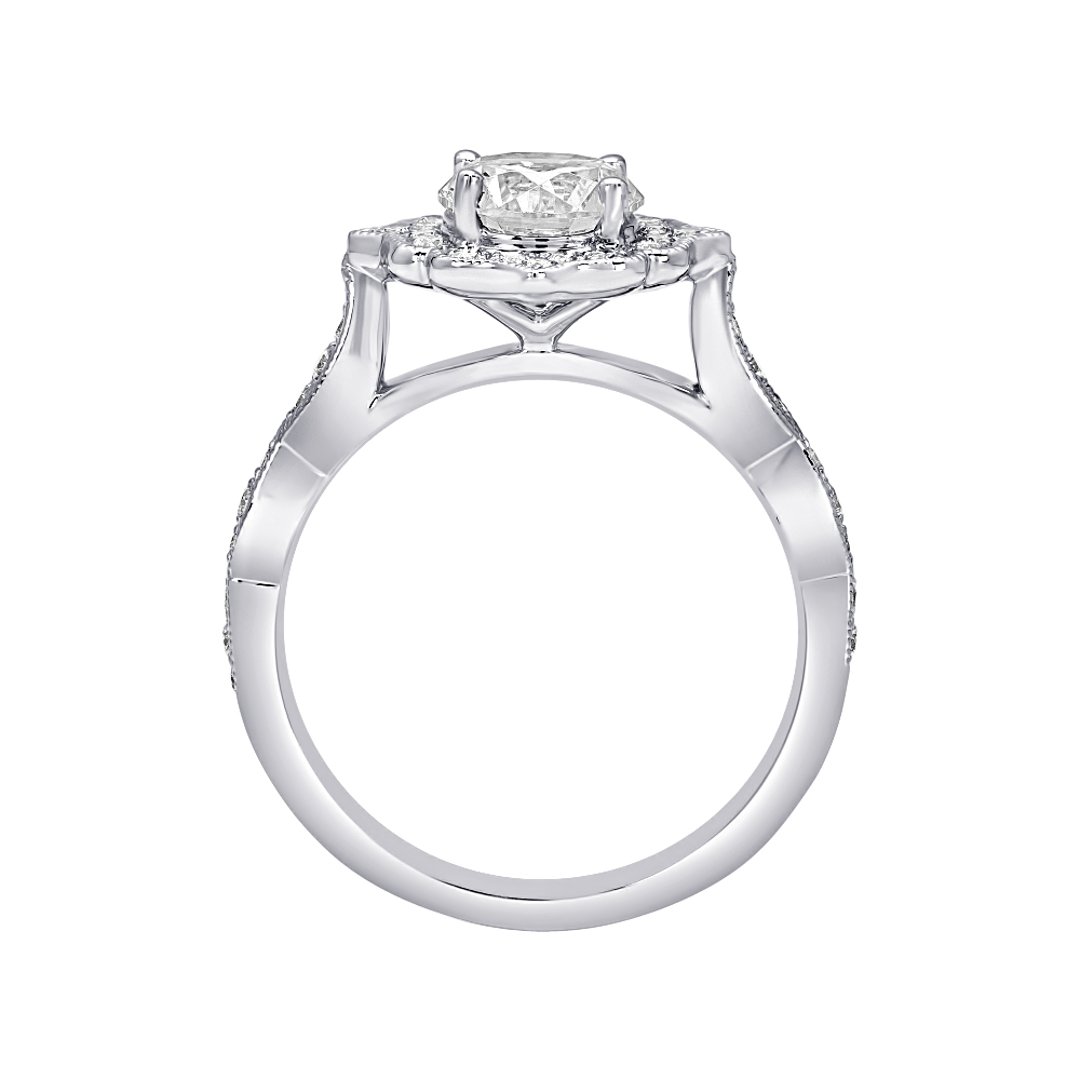 14K White Gold 1.00ct