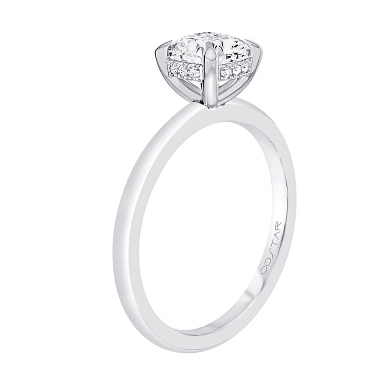 Allura Under Halo 1.25ct Cushion Engagement Ring Design