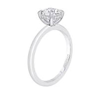 14K White Gold Under Halo 1.25ct Engagement Ring