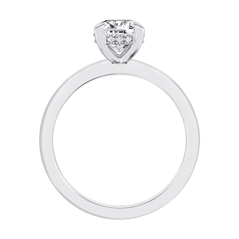 Allura Under Halo 1.25ct Cushion Engagement Ring Design